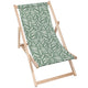 Wooden Deck Chair Abstract Brush Leaves-M