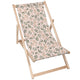 Holzliegestuhl Botanical Beige Pattern-M
