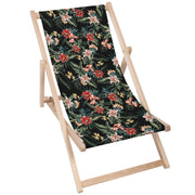 Holzliegestuhl Dark Jungle Exotic-M