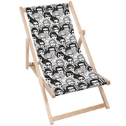 Holzliegestuhl Gesicht-M
