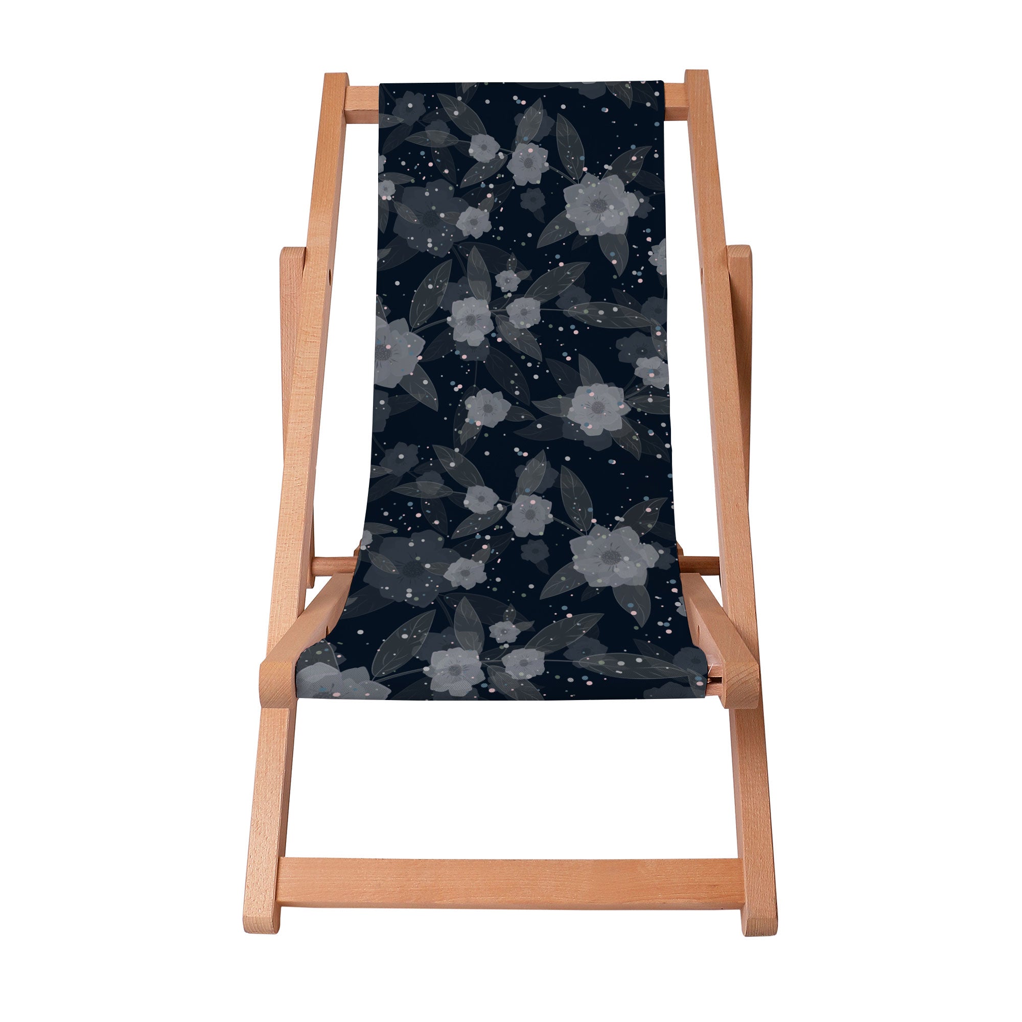 Holzliegestuhl Fantasy Blumen