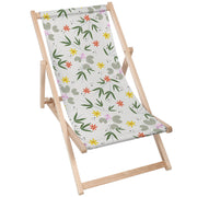 Holzliegestuhl Blumen Doodling-M