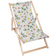 Holzliegestuhl Blumen Doodling-M