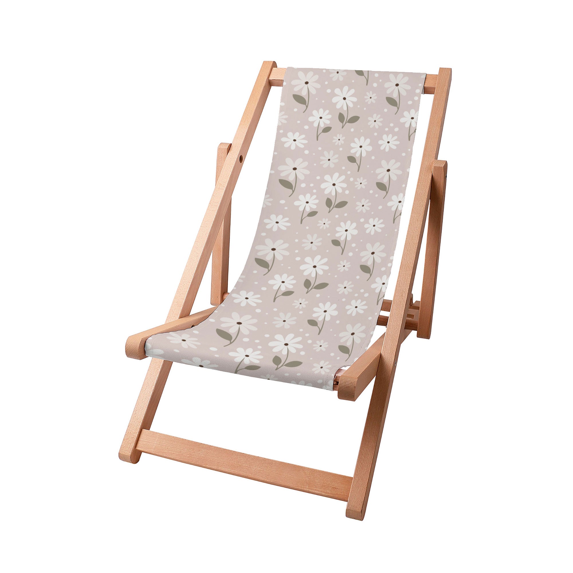 Leżak drewniany Light Flowers-S