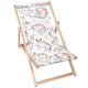 Wooden Deck Chair Pink Cats-M