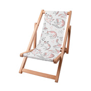 Wooden Deck Chair Pink Cats-S
