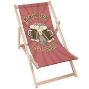 Holzliegestuhl Premium Bier
