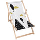 Wooden deck chair Black Balloon-M
