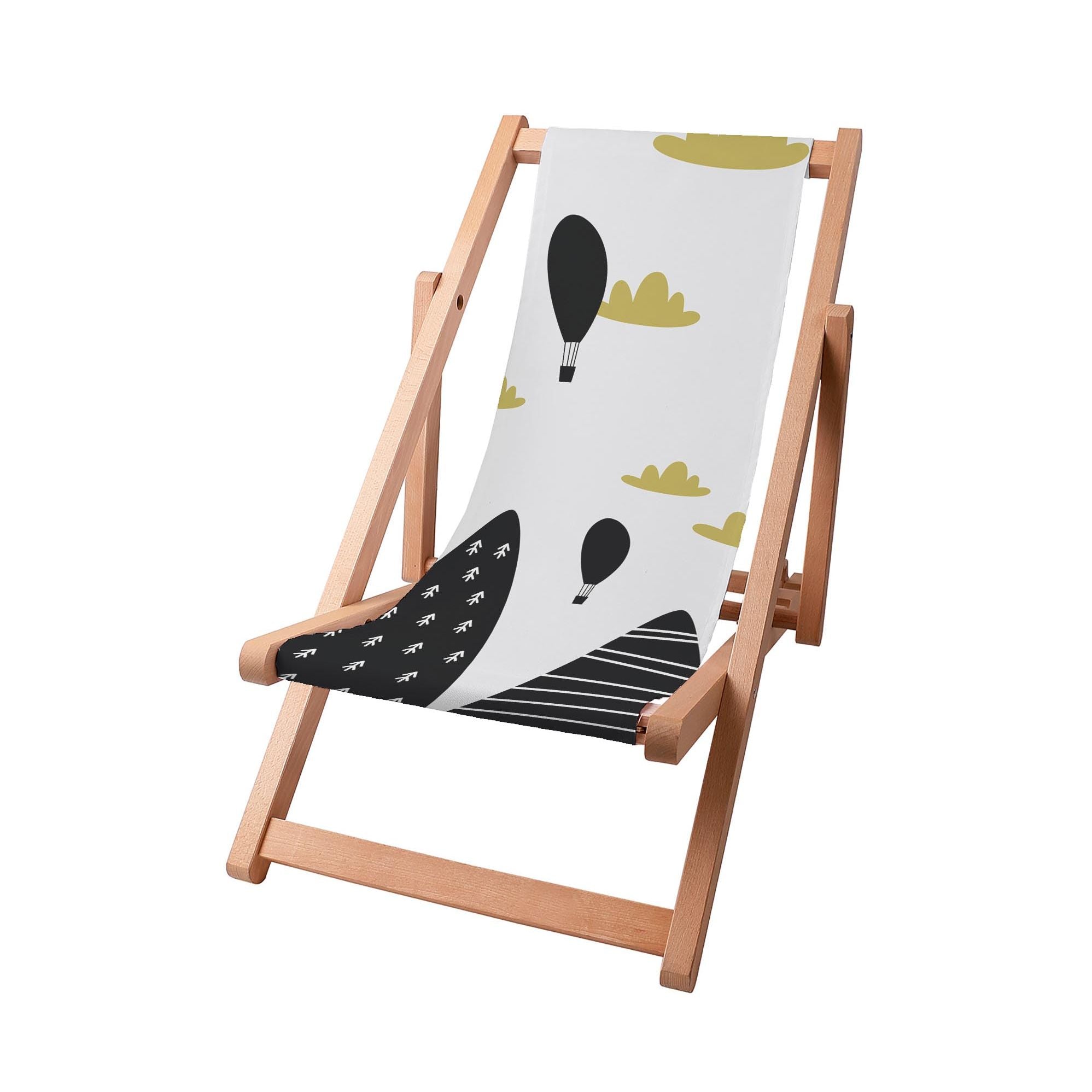 Holzliegestuhl Black Balloon-S