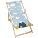 Wooden deck chair Clouds and Mountains-M