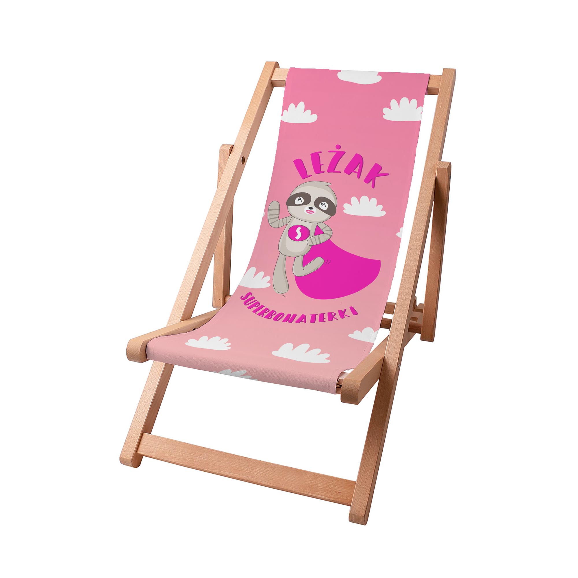 Wooden deck chair for Superheroine-S