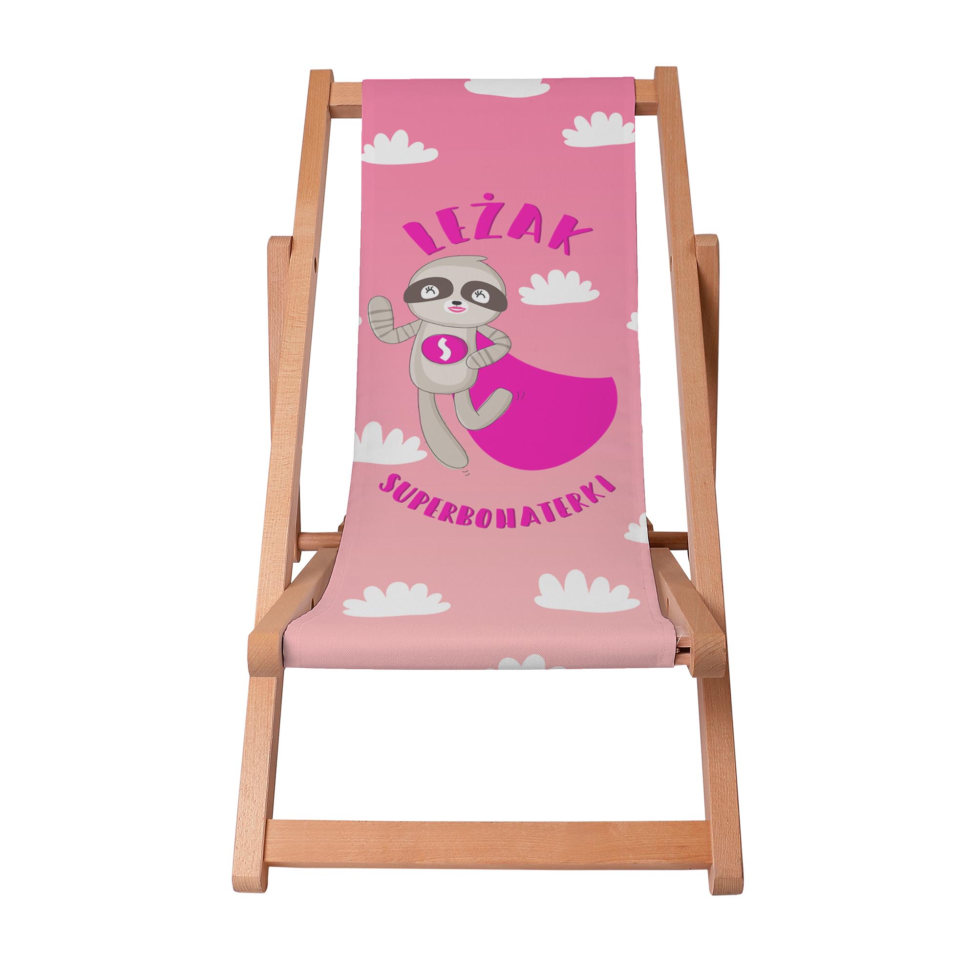 Wooden deck chair for Superheroine-S