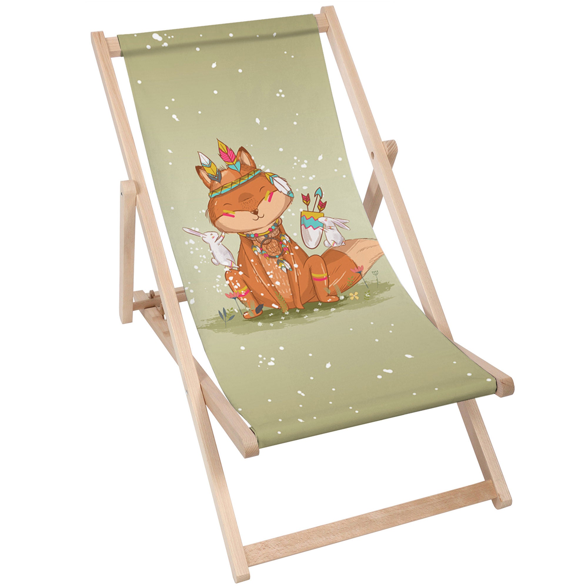 Holzliegestuhl Kleiner Fuchs Boho-M