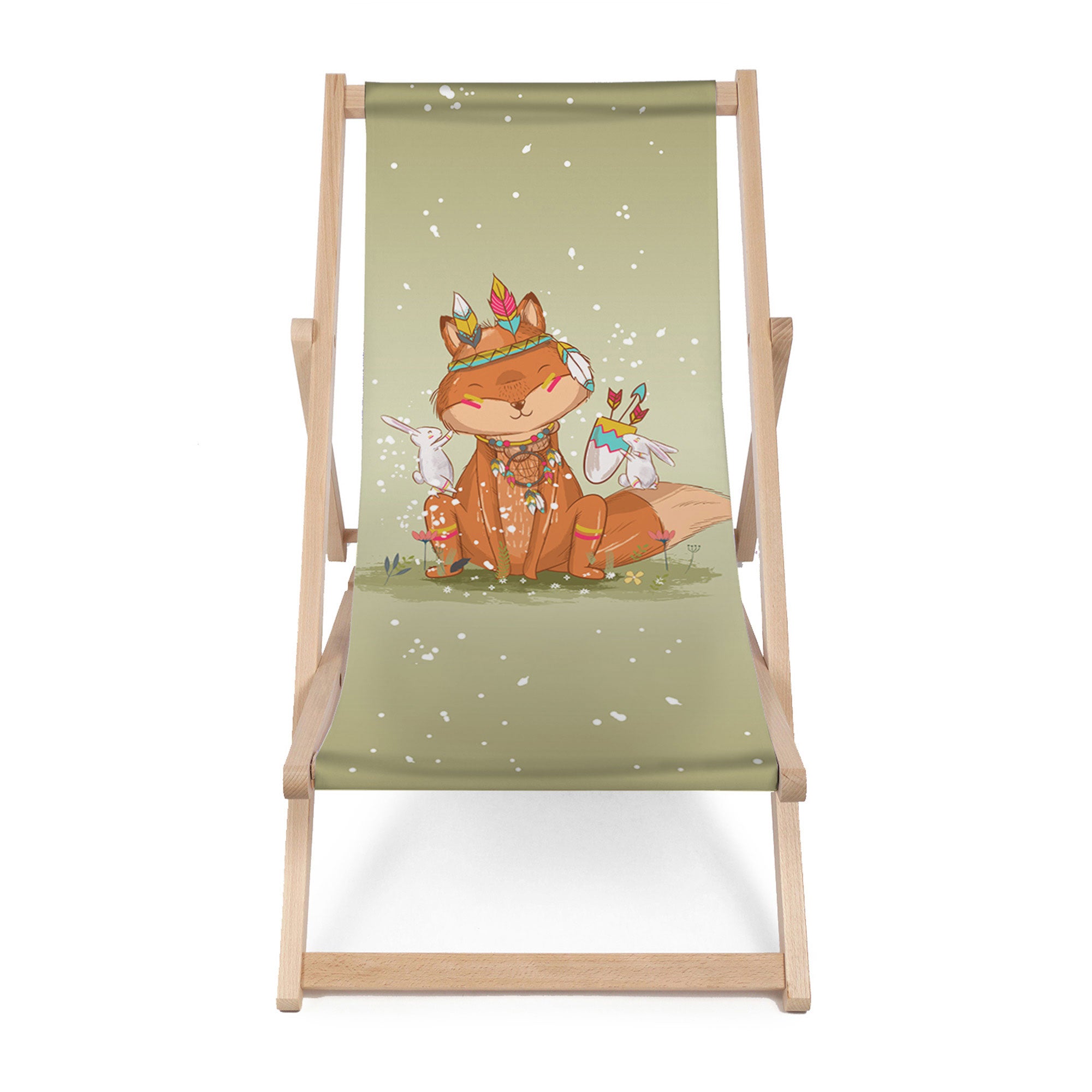 Holzliegestuhl Kleiner Fuchs Boho-M