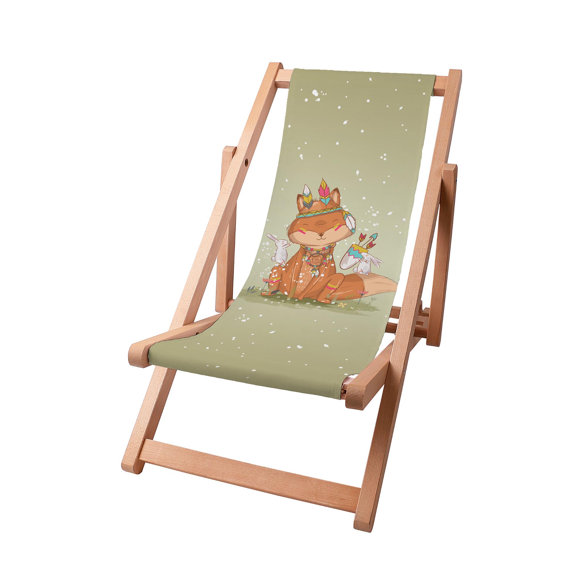 Holzliegestuhl Kleiner Fuchs Boho