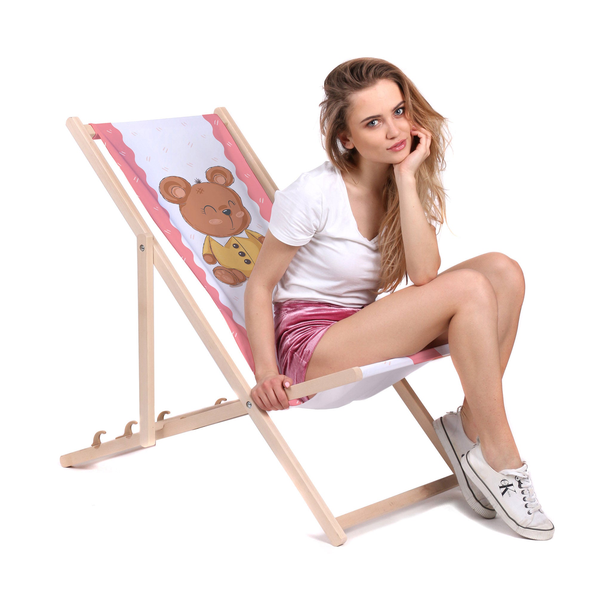 Wooden Deck Chair Teddy-M