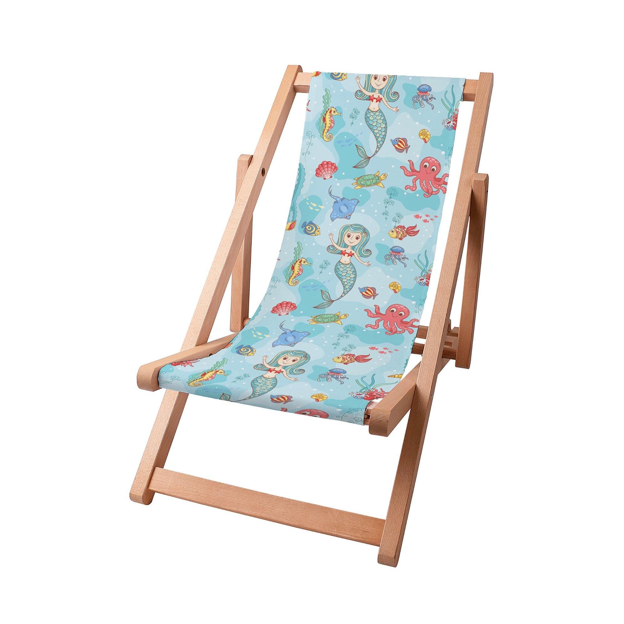 Wooden Deck Chair Little Mermaid-S