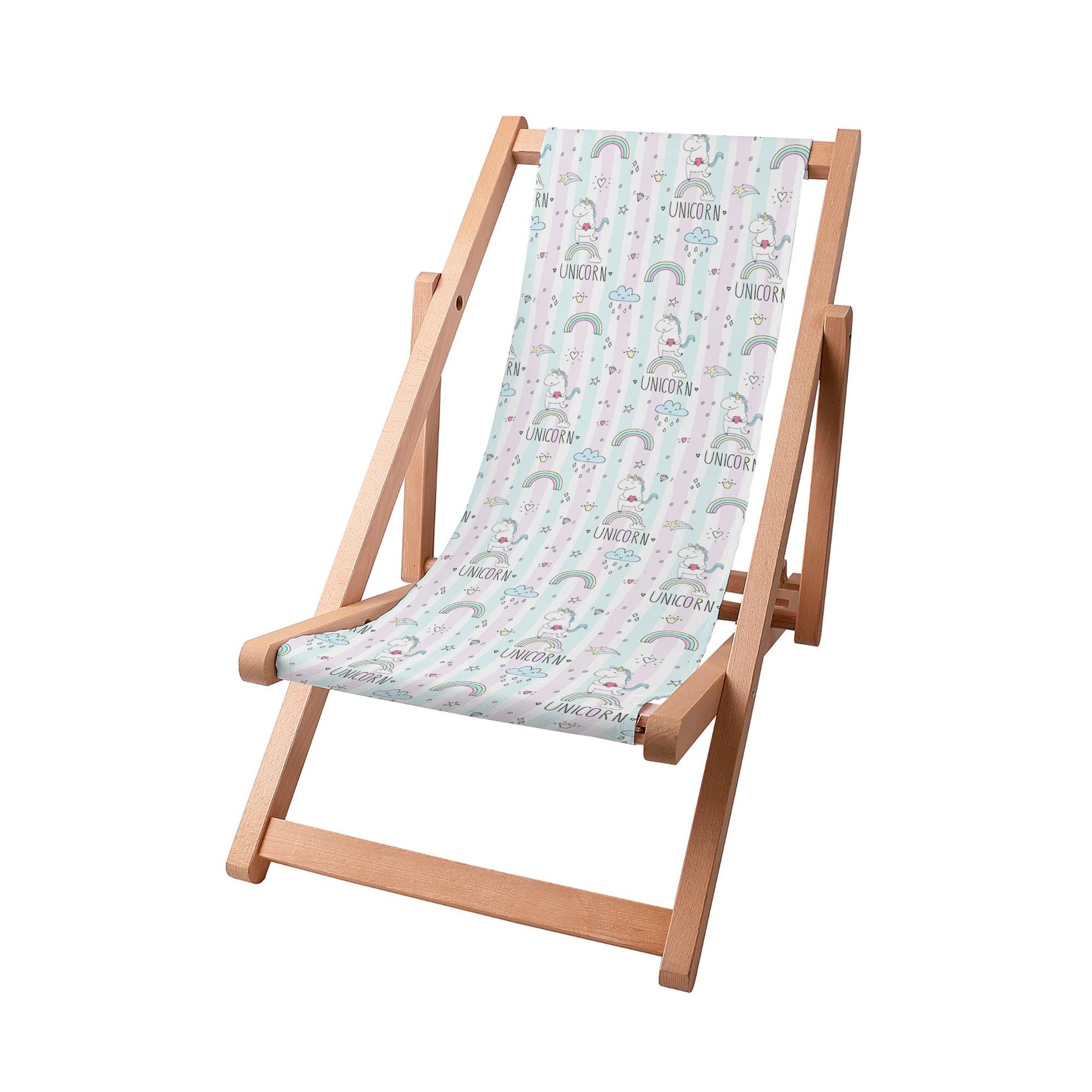 Holzliege Einhorn mit Herz