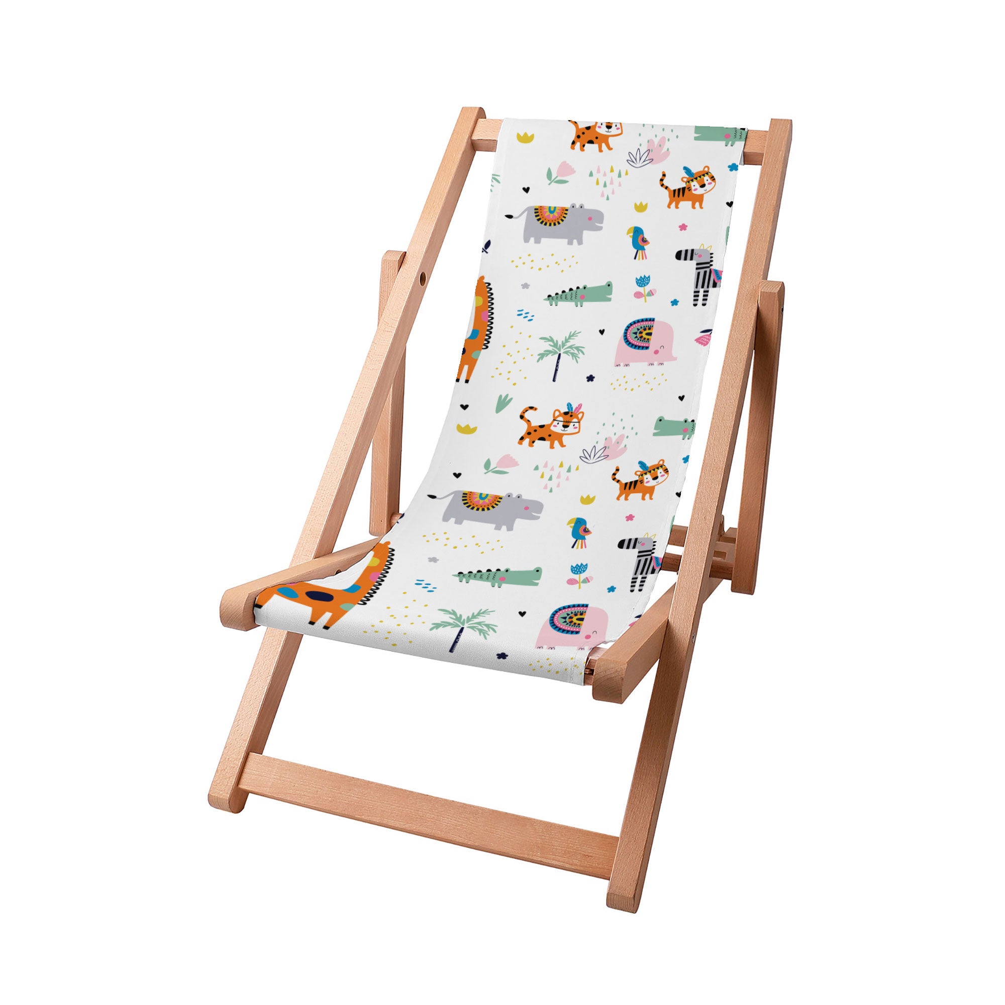 Wooden Deck Chair Happy Zoo