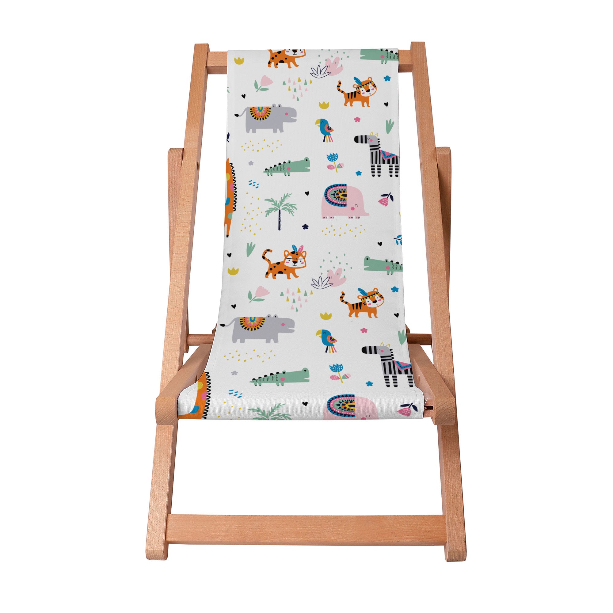 Wooden Deck Chair Happy Zoo