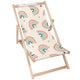 Wooden Deck Chair Boho Rainbow With Stars-M