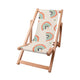 Wooden Deck Chair Boho Rainbow With Stars-S