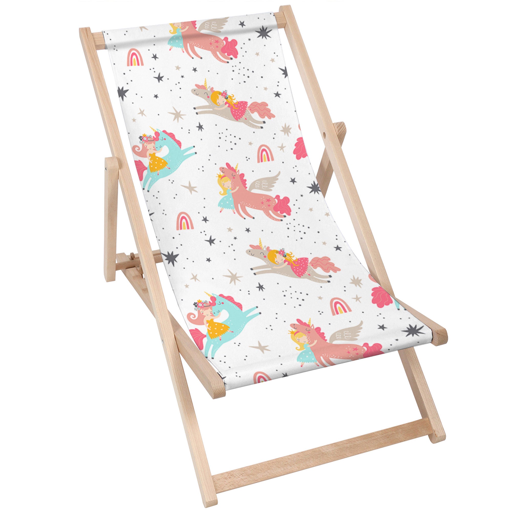 Holzliegestuhl Unicorn Princess-M