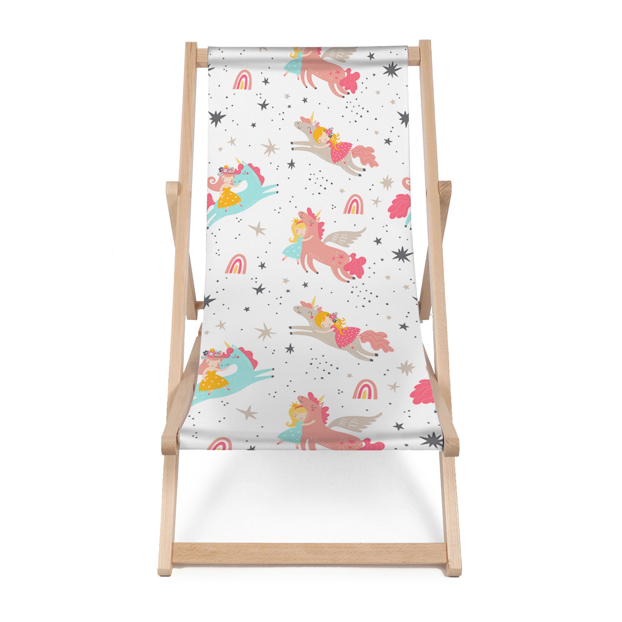 Holzliegestuhl Unicorn Princess-M