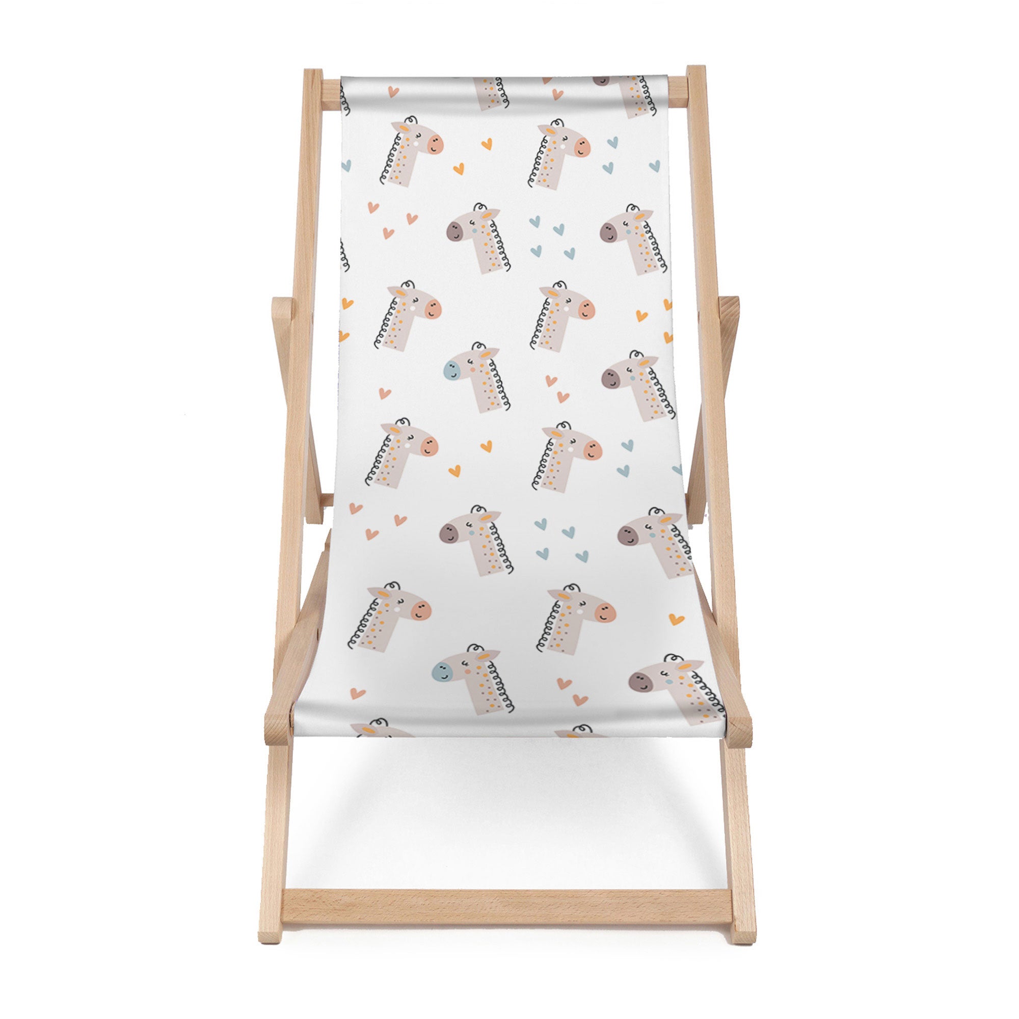 Holzliegestuhl Cute Giraffe-M