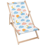 Wooden Deck Chair Cute Sky-M