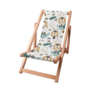 Wooden Deck Chair Lion King-S
