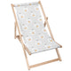 Wooden Deck Chair Moon and Star-M