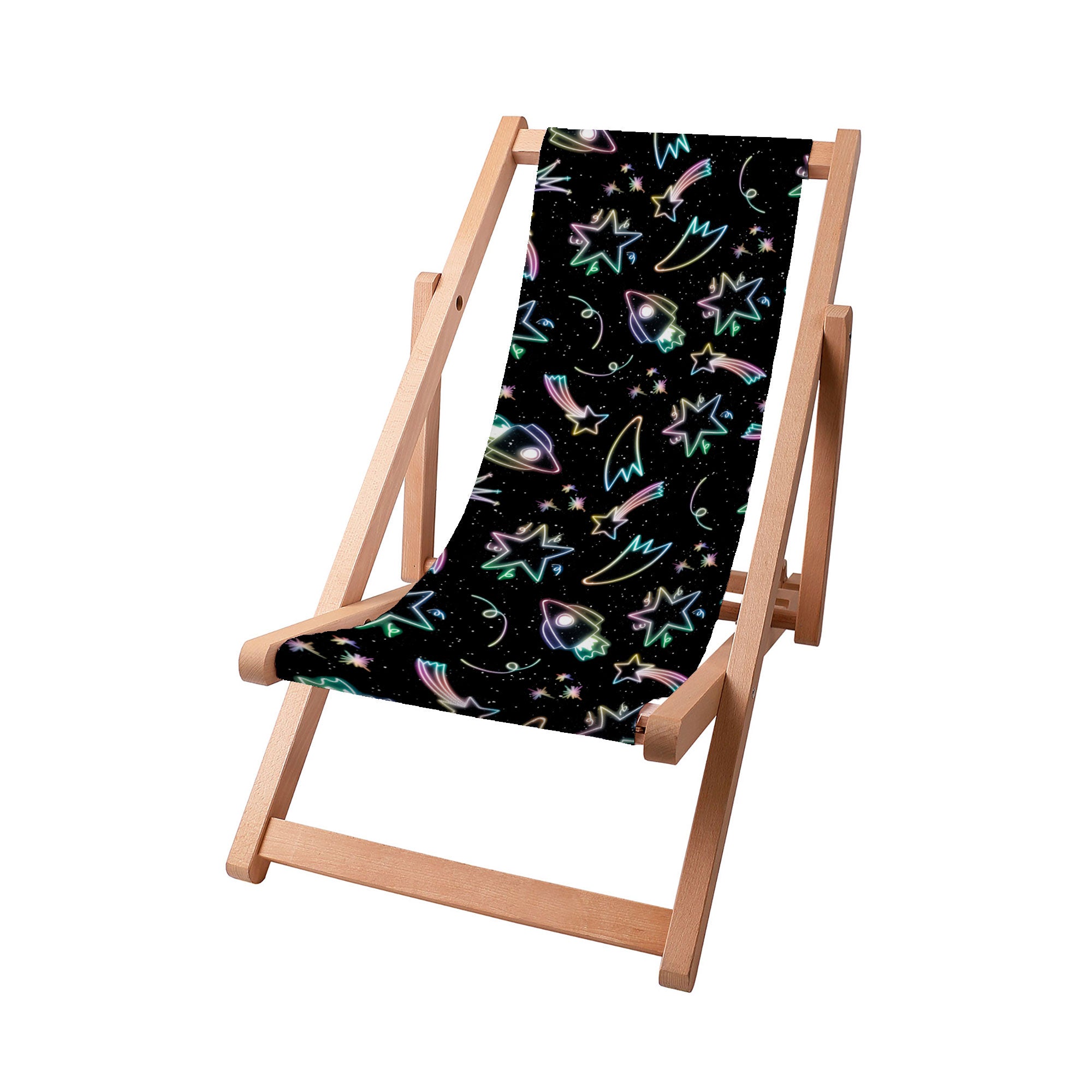 Holzliegestuhl Neon Galaxy