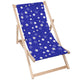 Holzliegestuhl Night Sky Pattern-M