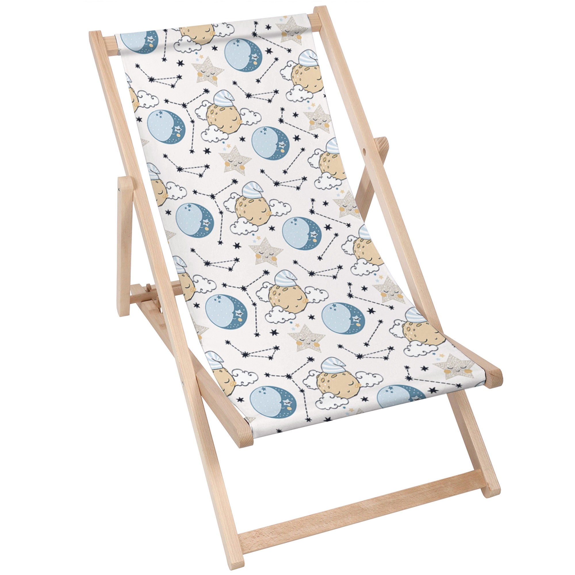 Wooden Deck Chair Sleeping Moon-M
