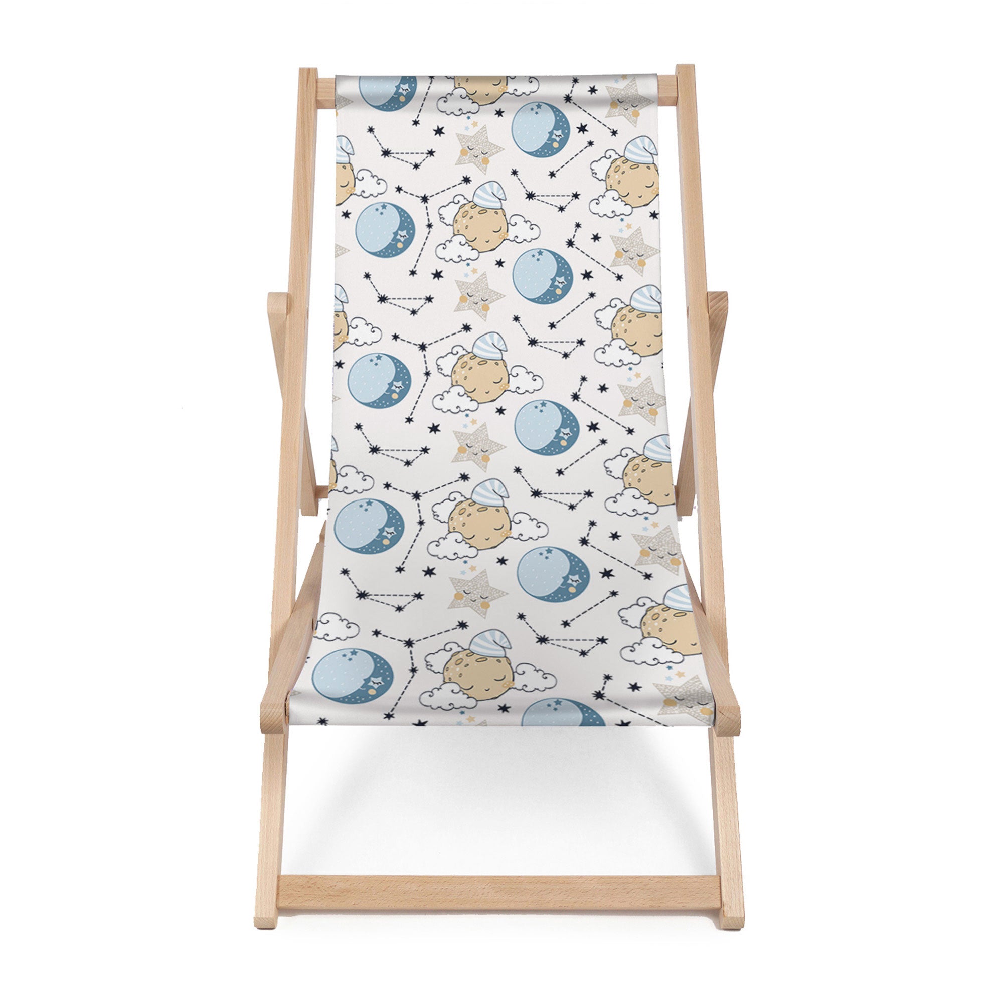 Wooden Deck Chair Sleeping Moon-M