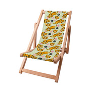 Holzliegestuhl Orange Tiger Roar-S