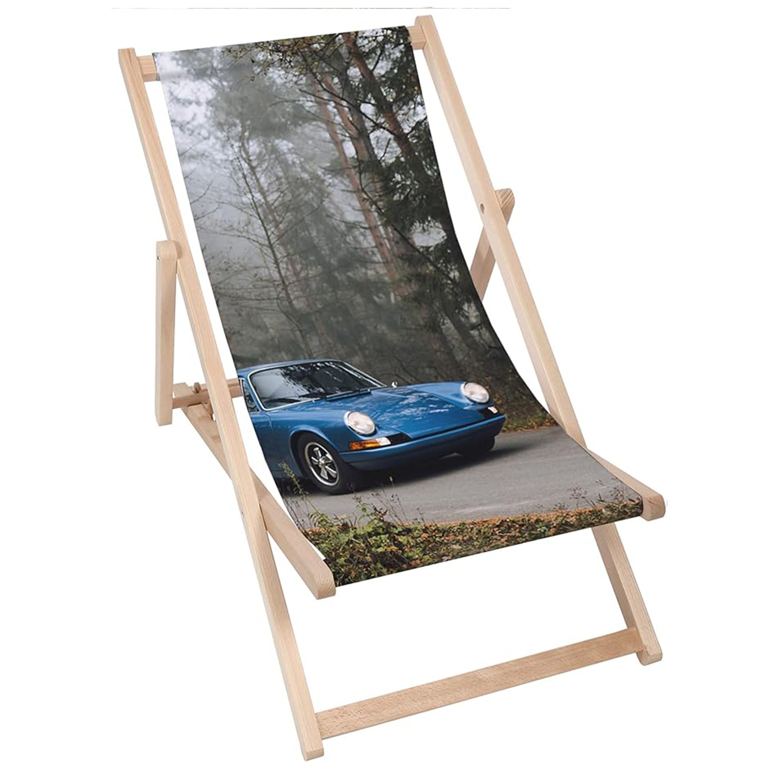 Holzliegestuhl Morgendliche Fahrt