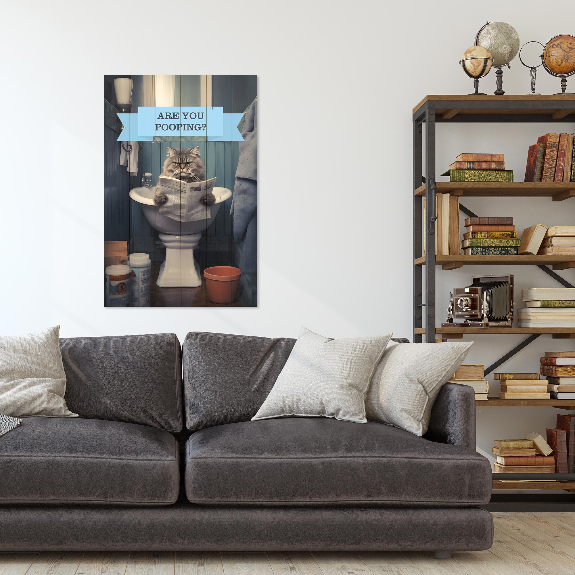 Bild Wood Machst du gerade Kacka-20x30 cm