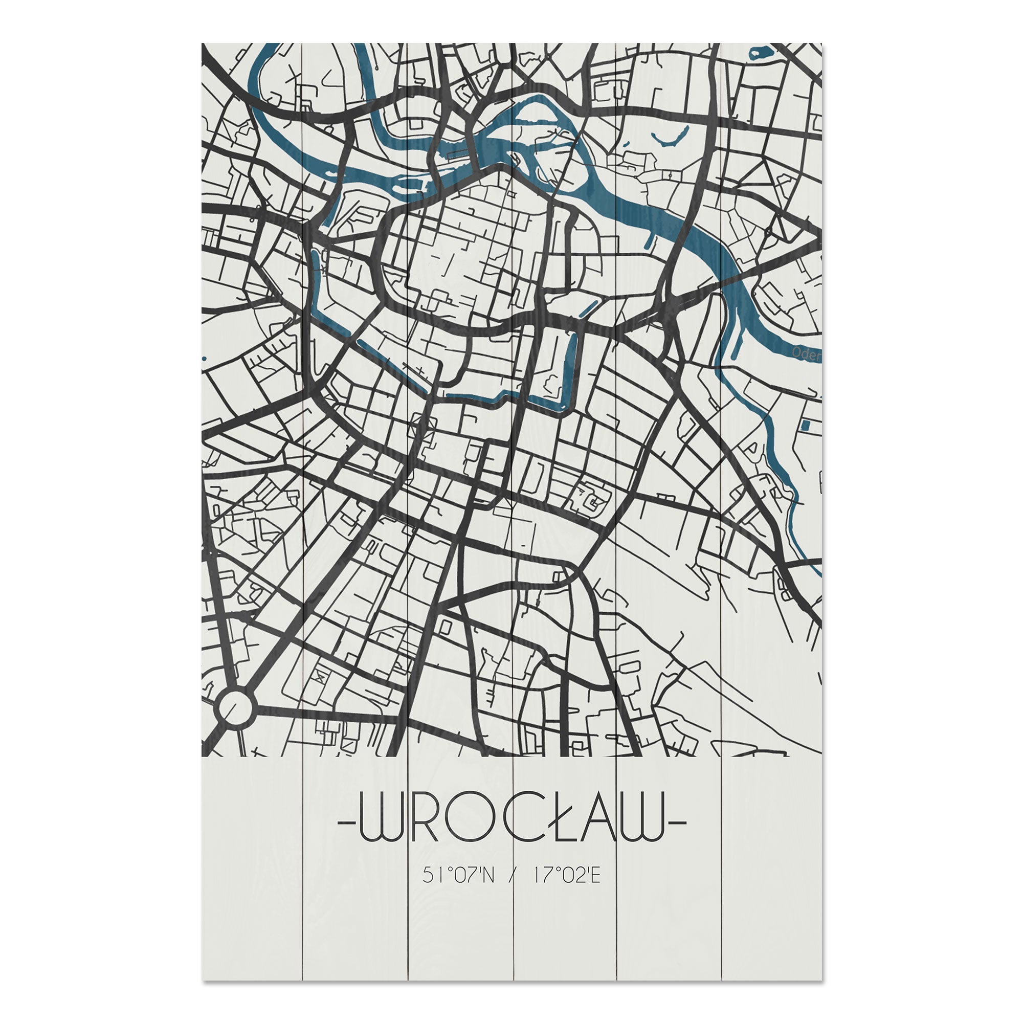 Wood Picture Wrocław-50x70 cm