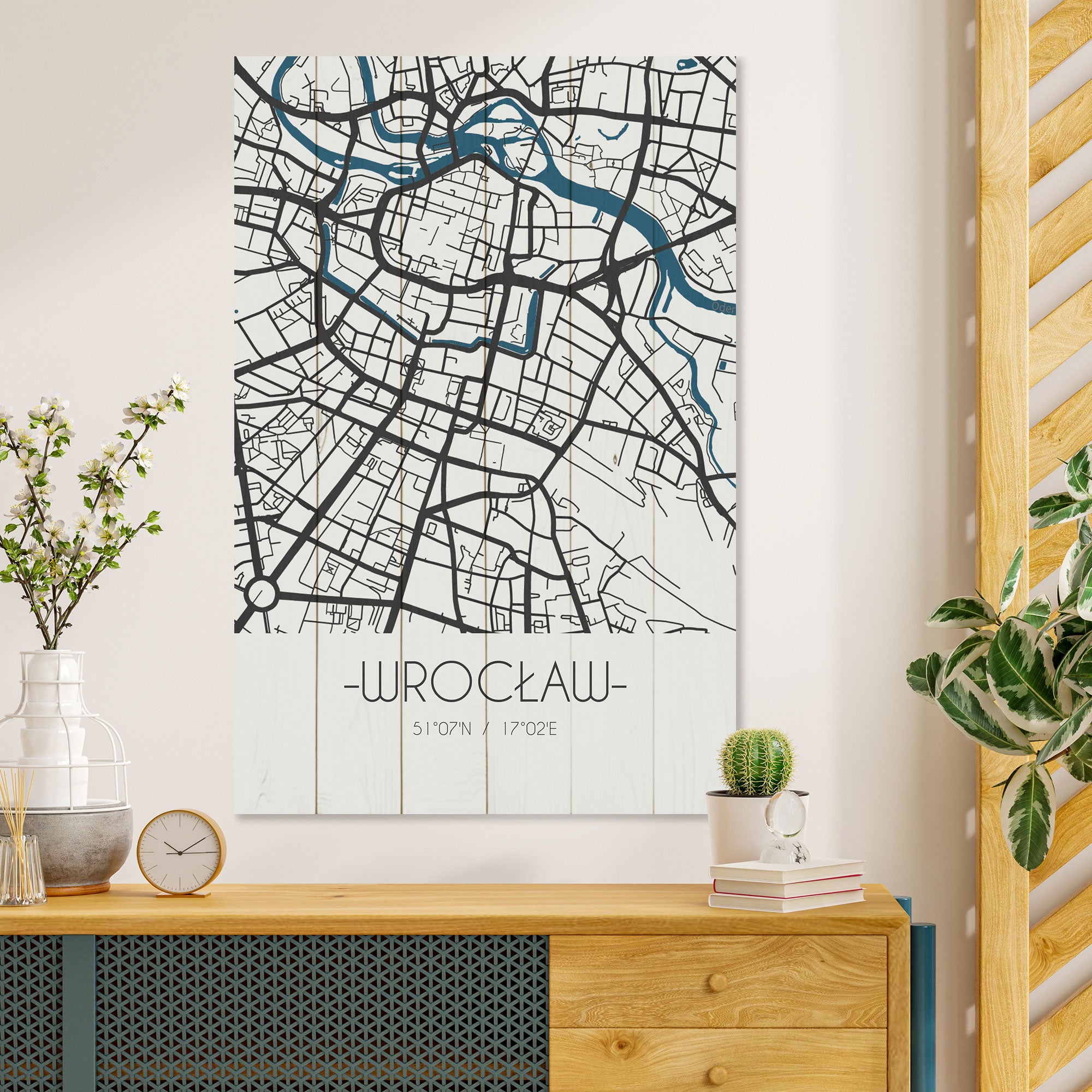 Wood Picture Wrocław-50x70 cm