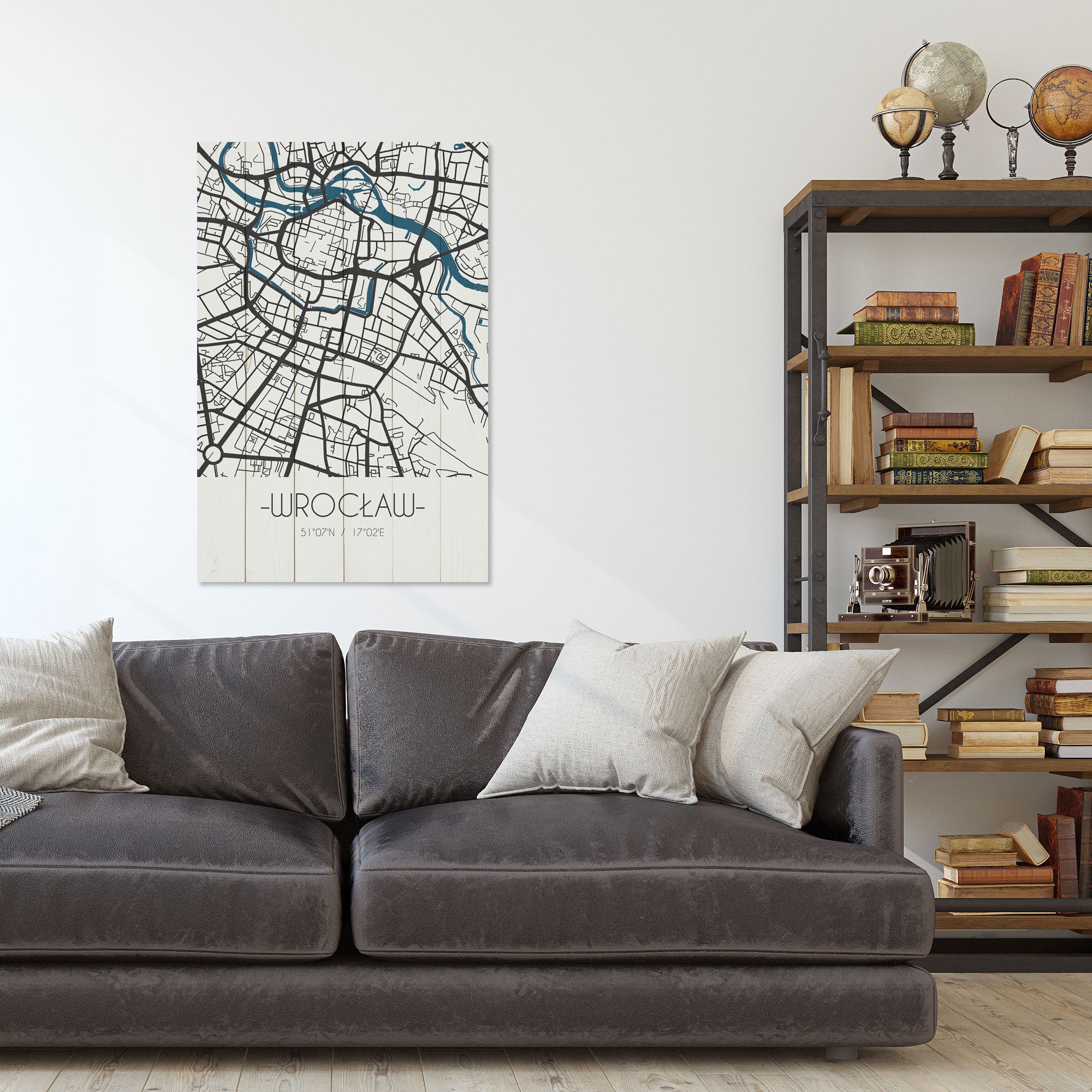 Wood Picture Wrocław-50x70 cm