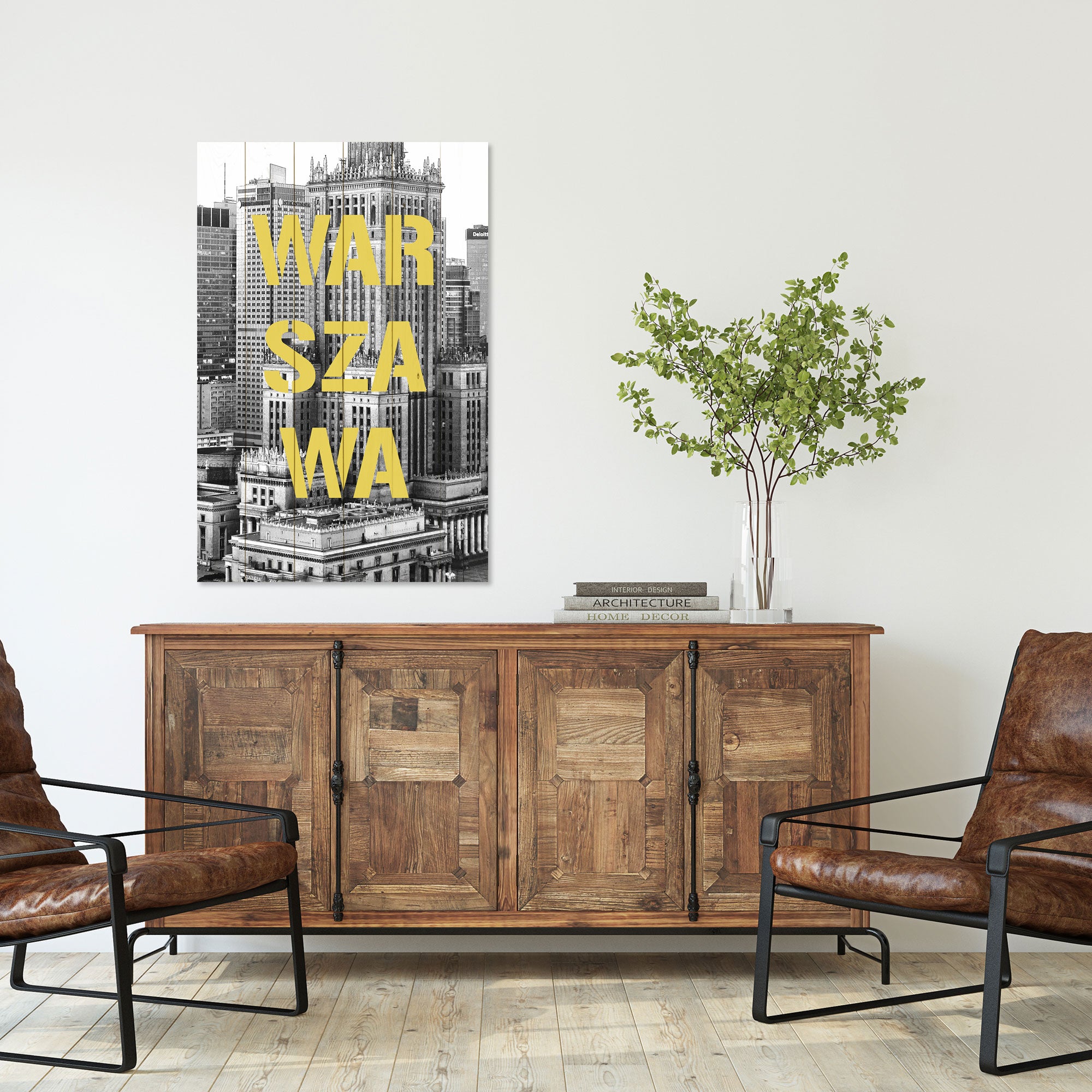 Bild Wood Warszawa S&W-30x40 cm