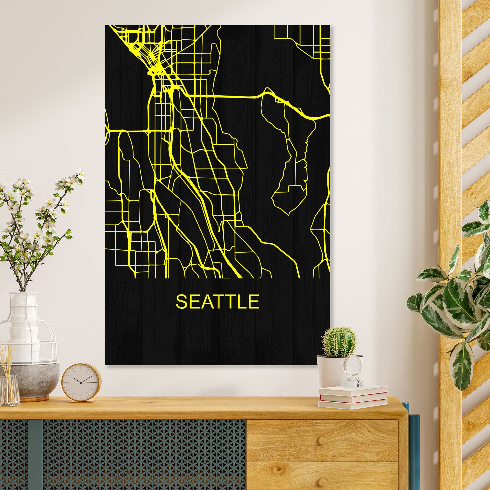 Bild Holz Seattle-50x70 cm