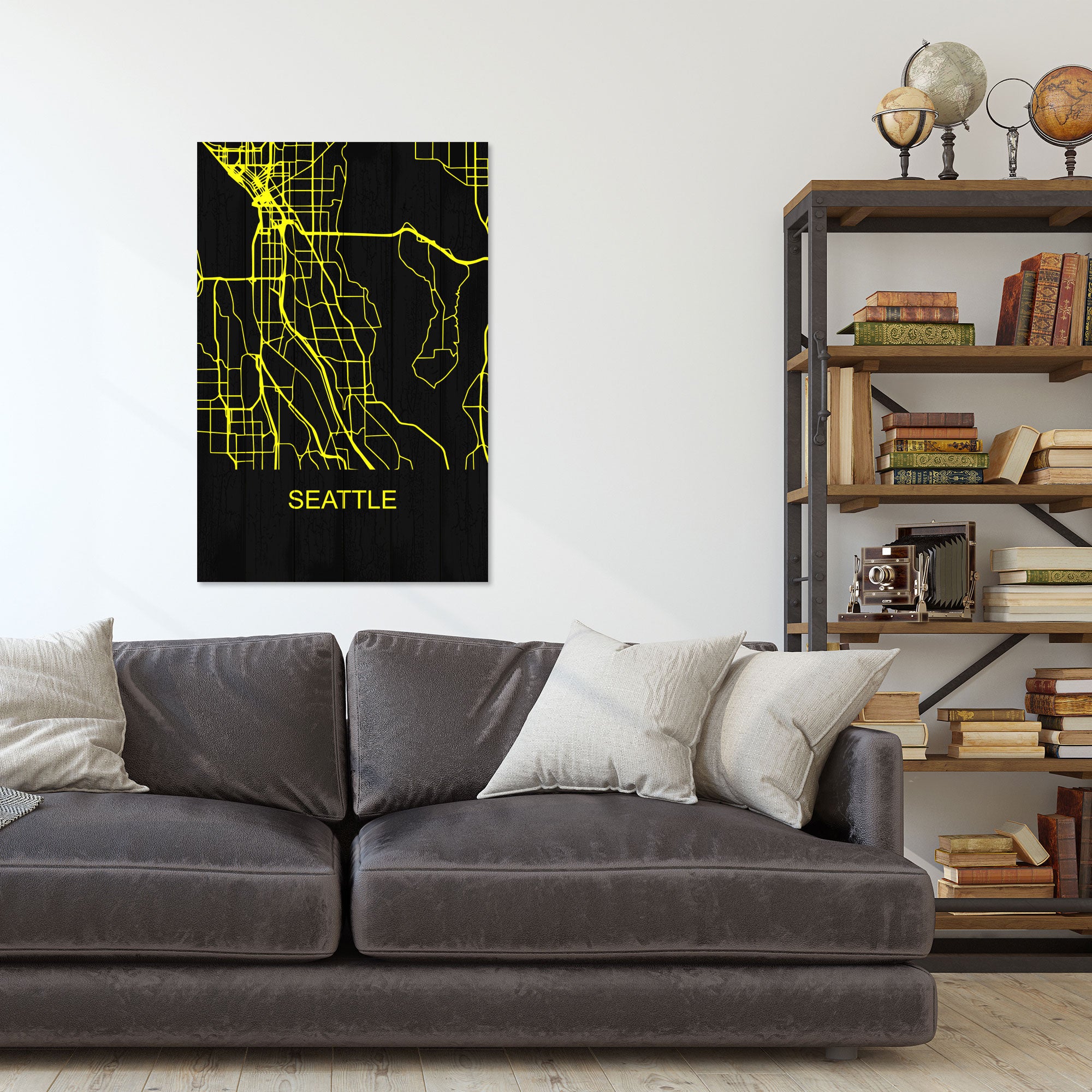 Bild Holz Seattle-50x70 cm