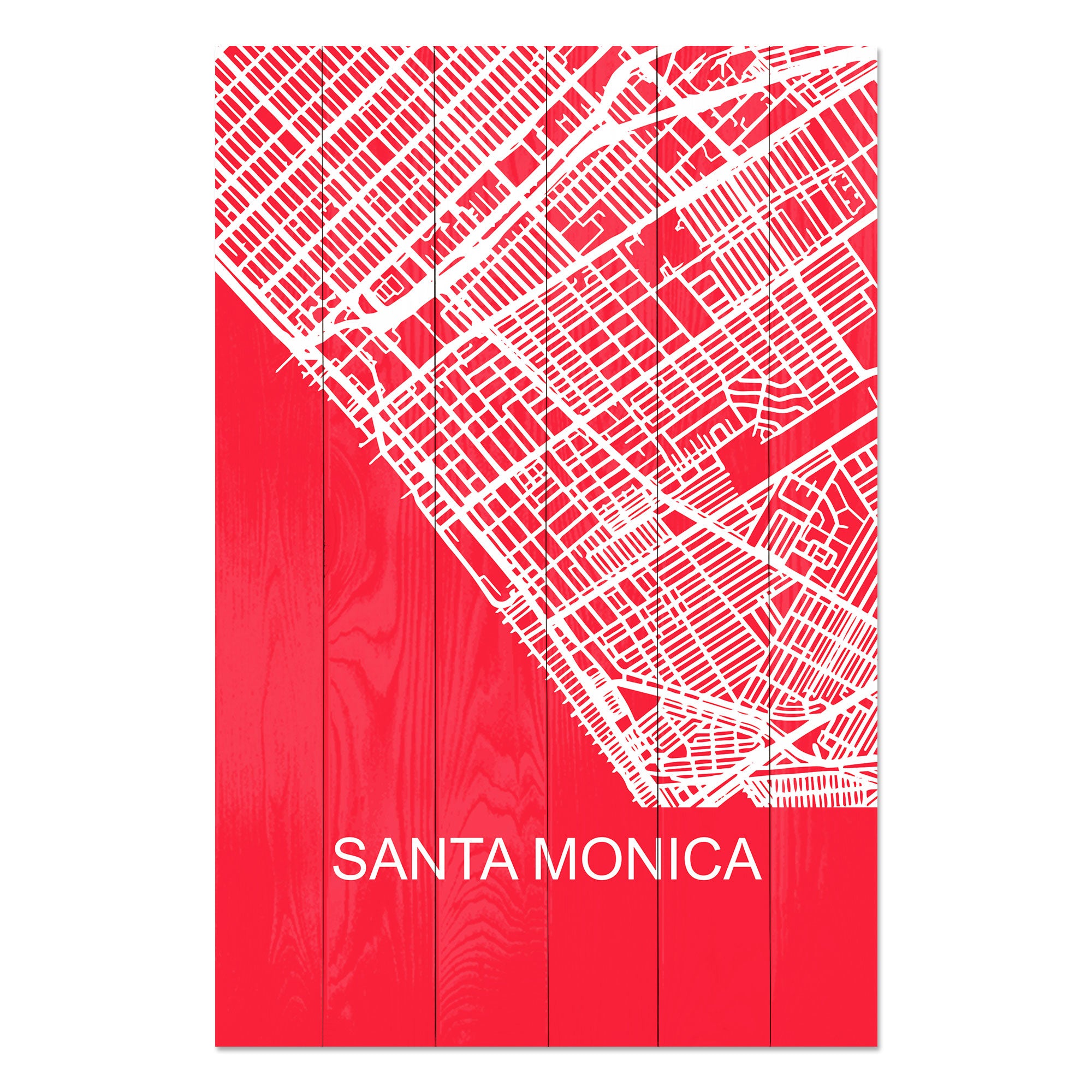 Wood Picture Santa Monica-30x40 cm