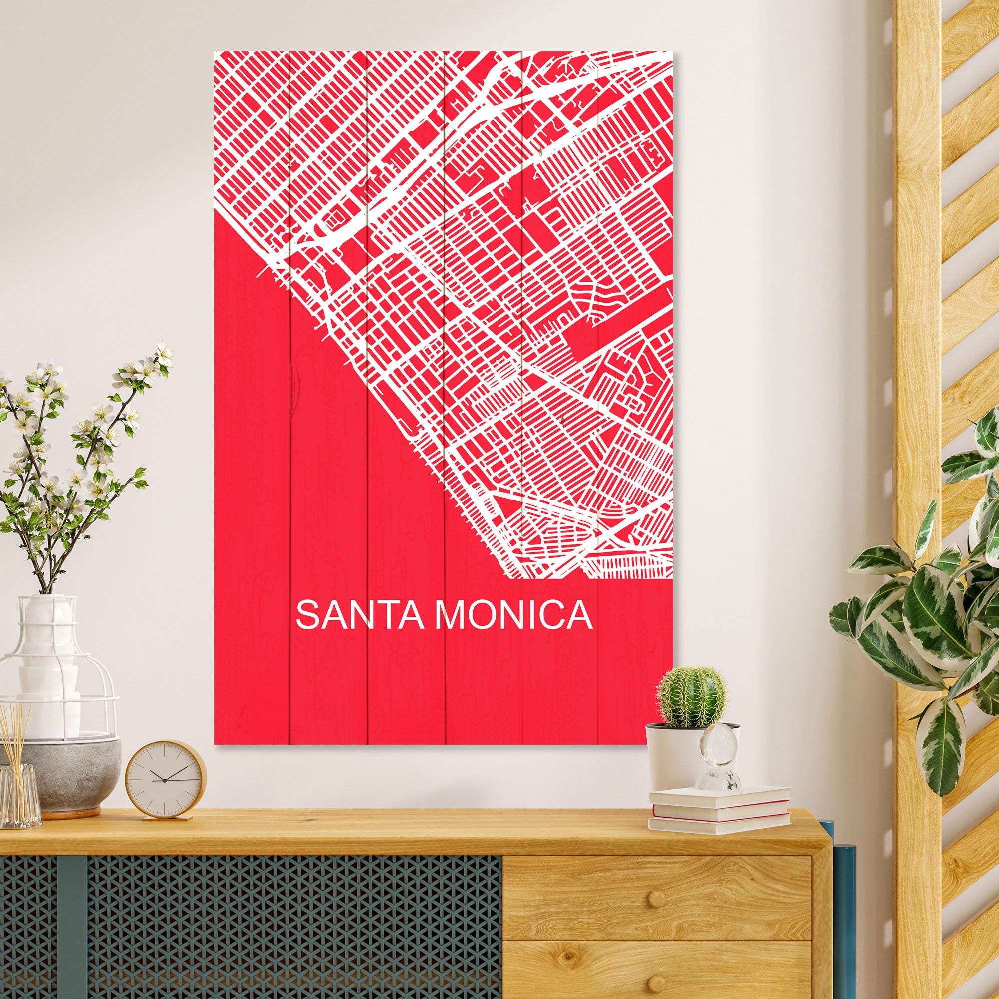 Wood Picture Santa Monica-30x40 cm