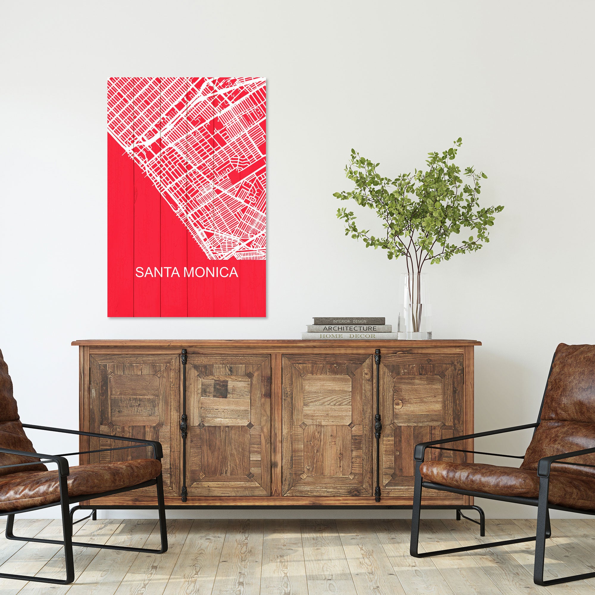 Wood Picture Santa Monica-30x40 cm