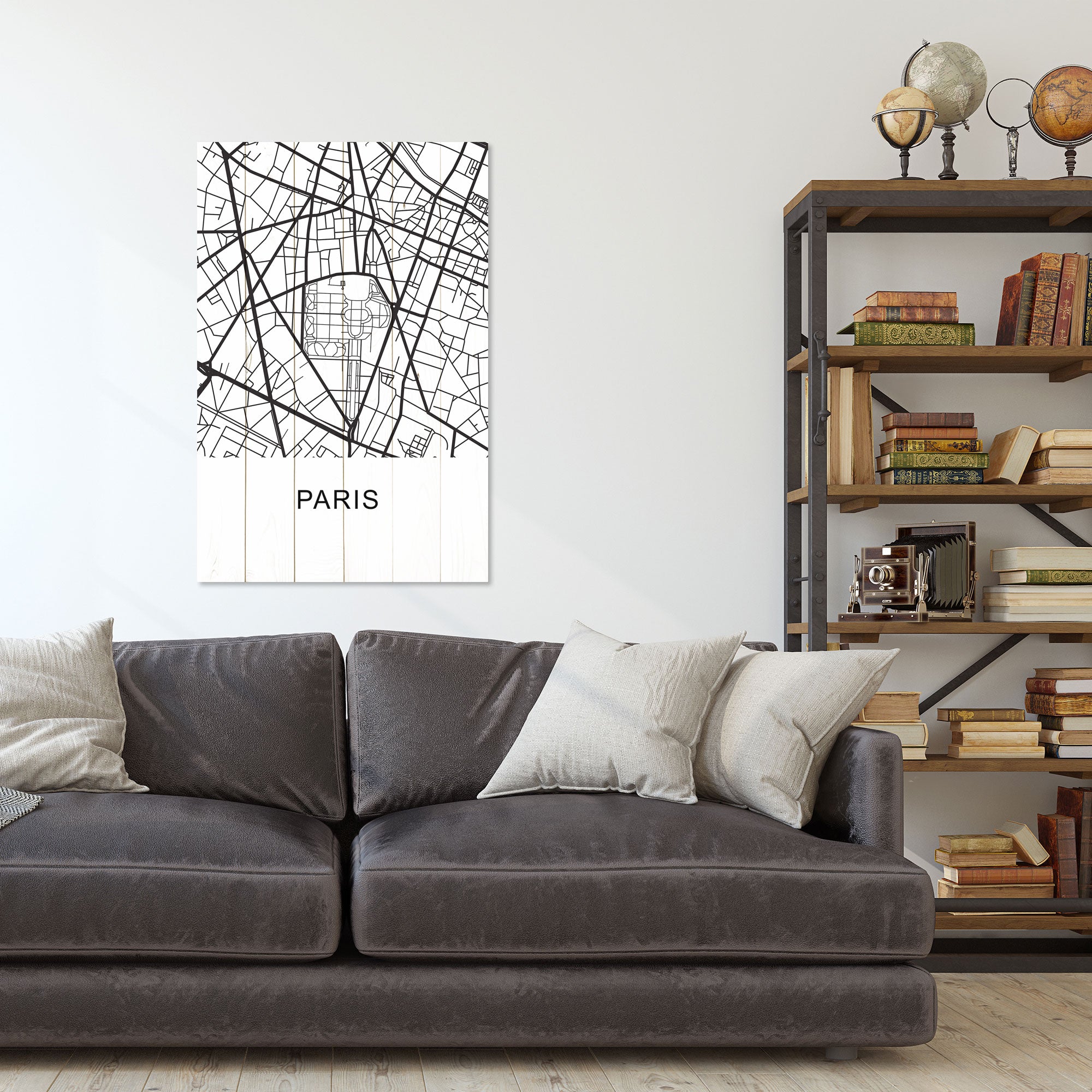 Wood Picture Paris-70x90 cm
