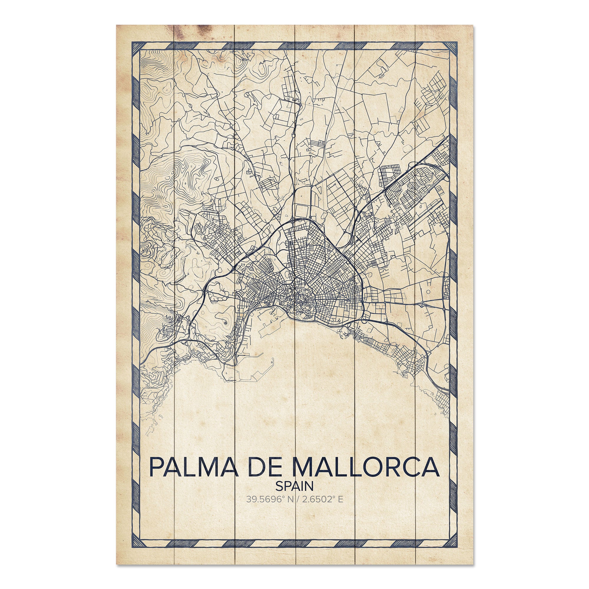 Obraz Wood  Palma de Mallorca-40x60 cm